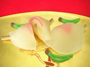 お正月　生菓子　主菓子　花びら餅