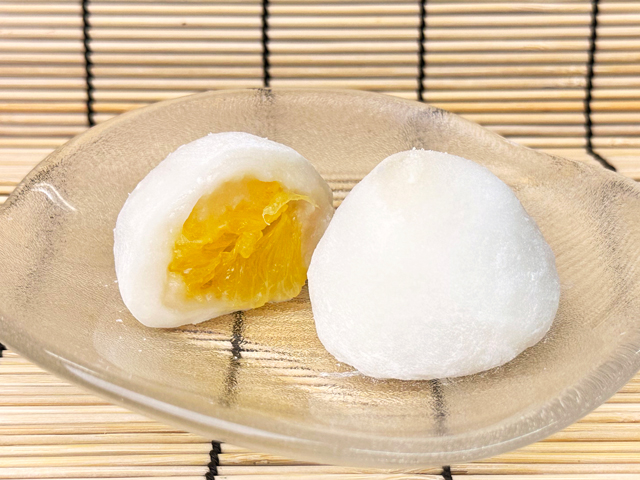 甘夏みかん大福ミカン大福　冷たい　フルーツ大福　餅　もち
